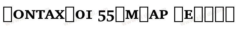 ContaxW01 55SmCap Re字体转换